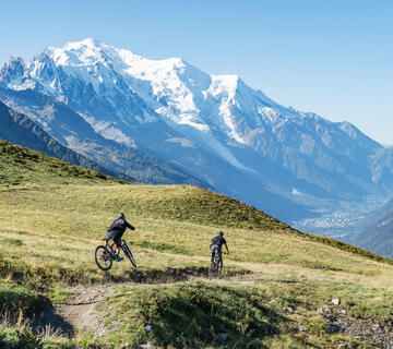 VTT sur itineraire de montagne