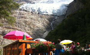 Glacier des Bossons et belvedere