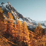 Aiguille du Midi en automne